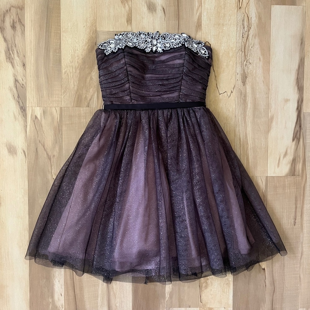 Vintage City Triangles Mini Dress Junior's Size 5 Whimsigoth Ballerina Tulle